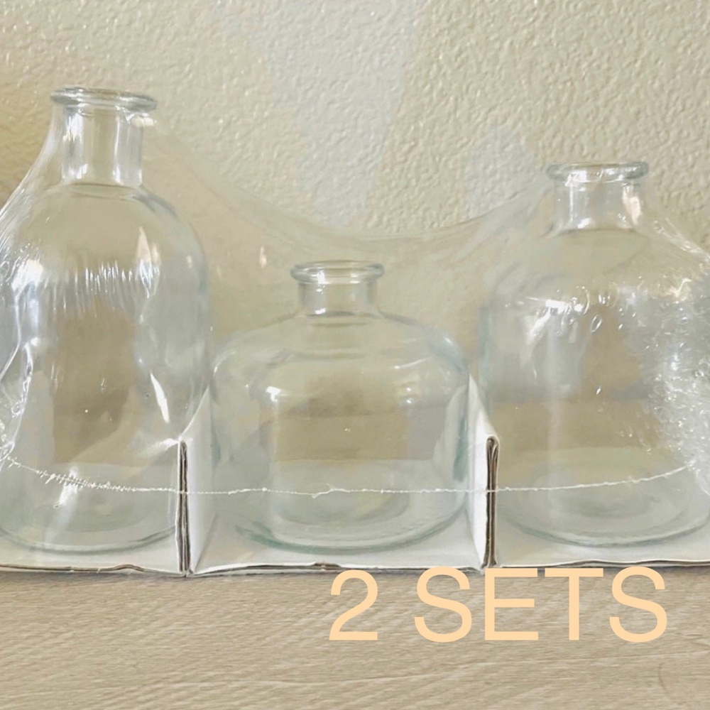 (2) Target Bullseye Bud Vase Set